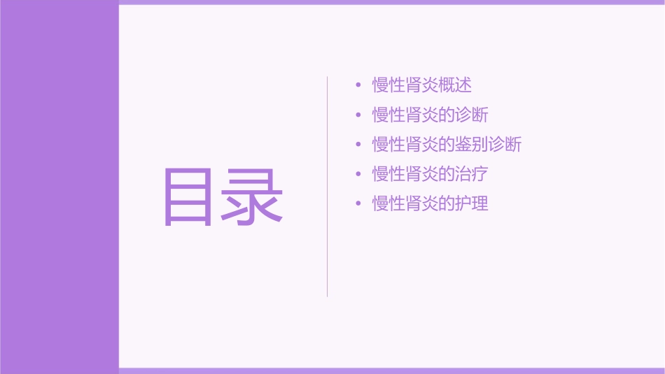 内科学 慢性肾炎诊断鉴别诊断与治疗护理课件_第2页
