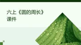 六上《圆的周长》课件