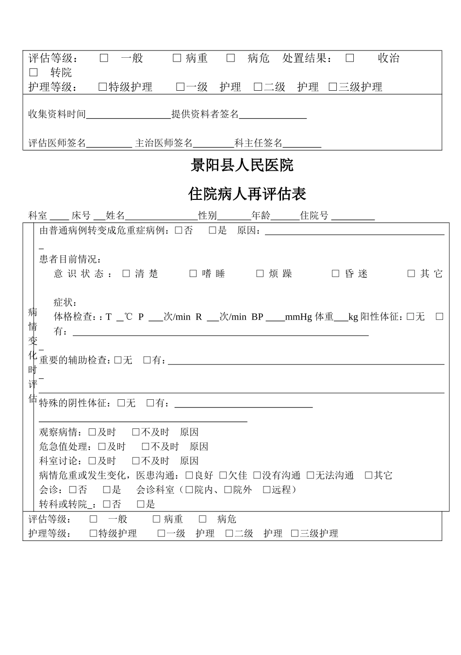 住院病人病情评估表_第2页