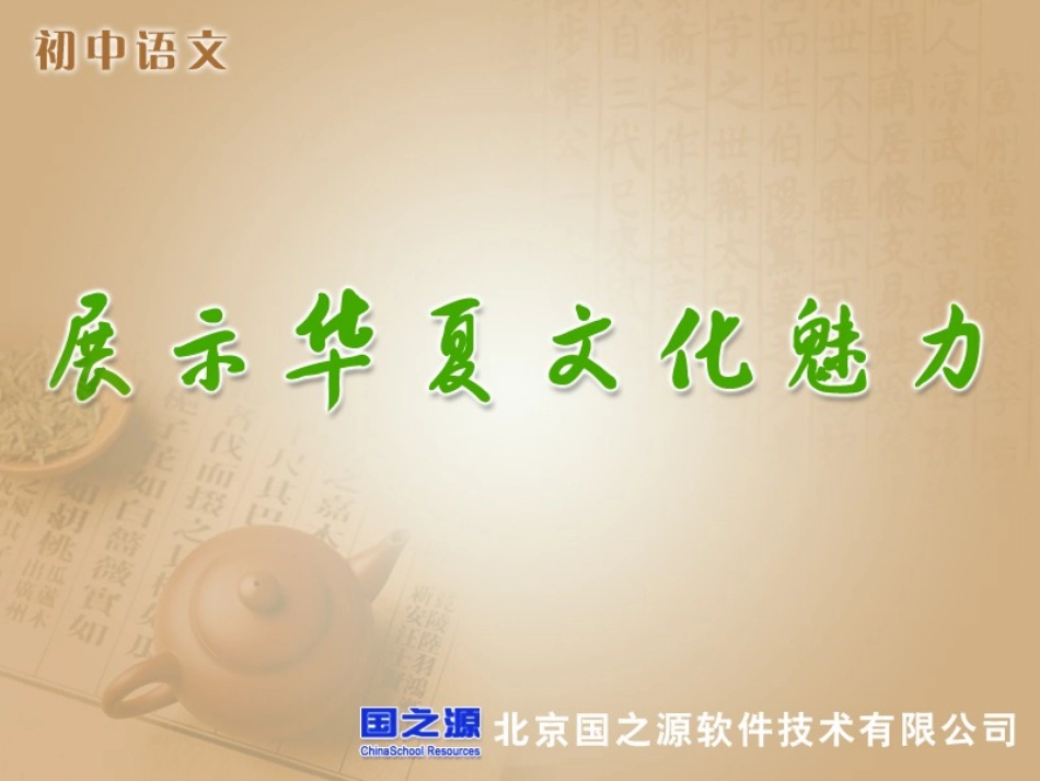 展示华夏的文化魅力(1)_第1页
