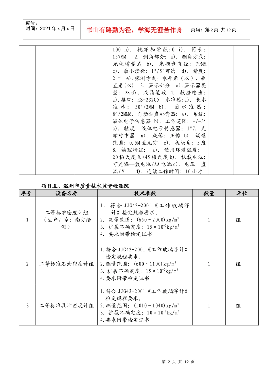 企业采购项目货物质量监督表_第2页