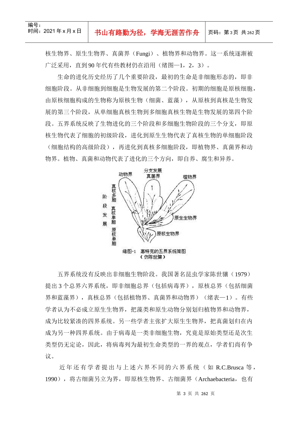 生物的分界及动物在其中的地位_第3页