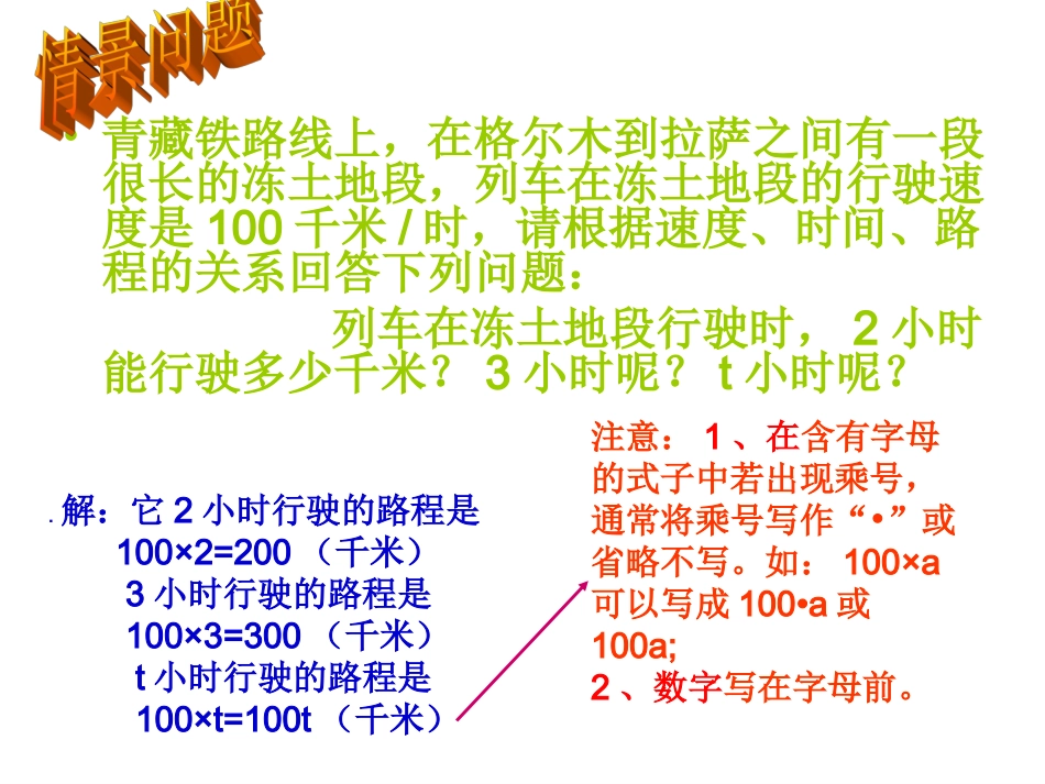 整式（1）--用字母表示数_第3页