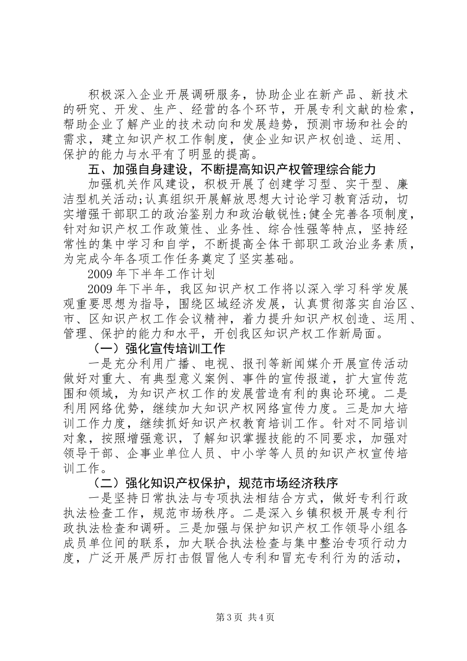 上半年知识产权局工作总结_第3页