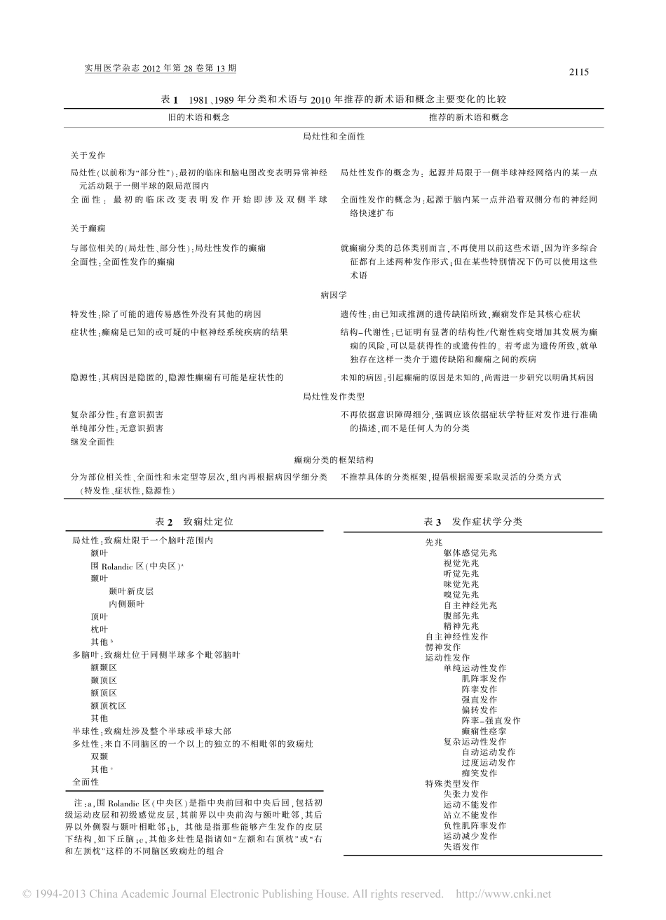 二十一世纪_癫痫分类新概念_两大分类体系及其变迁_第2页