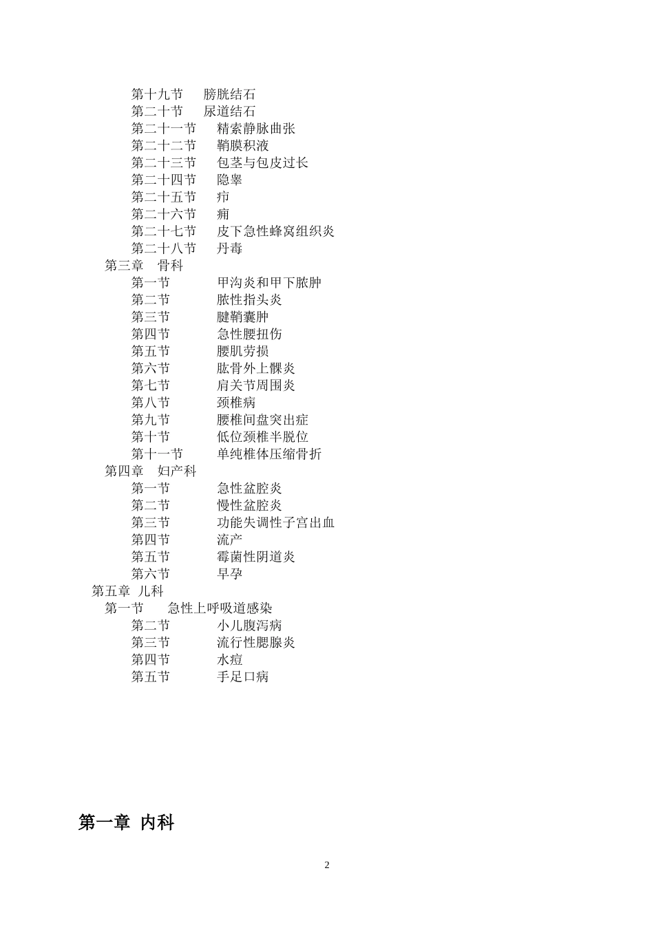 乡镇卫生院常见病门诊和住院诊疗规范_第2页