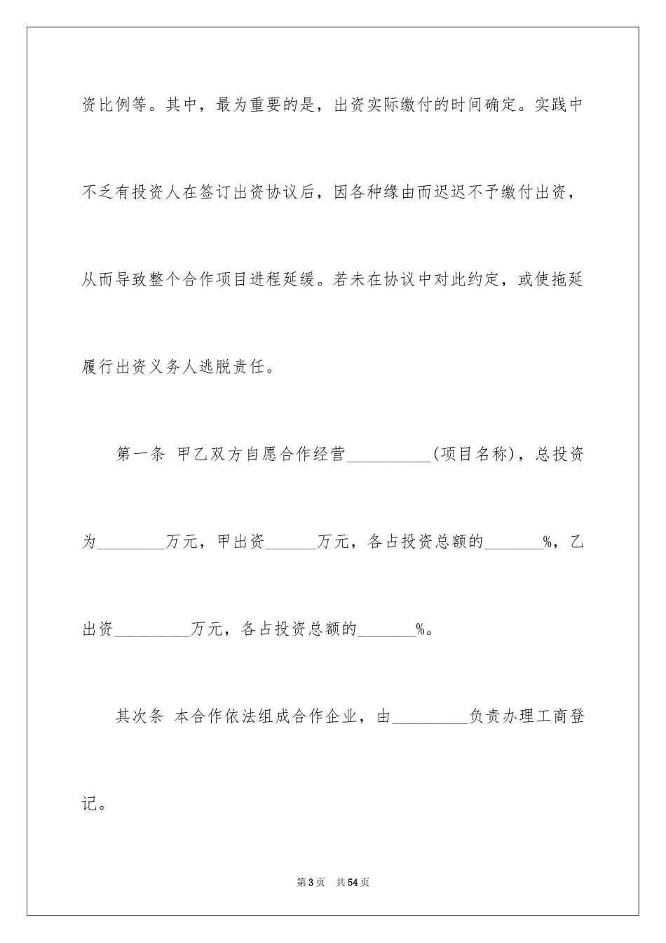 2024二人合作合同_第3页