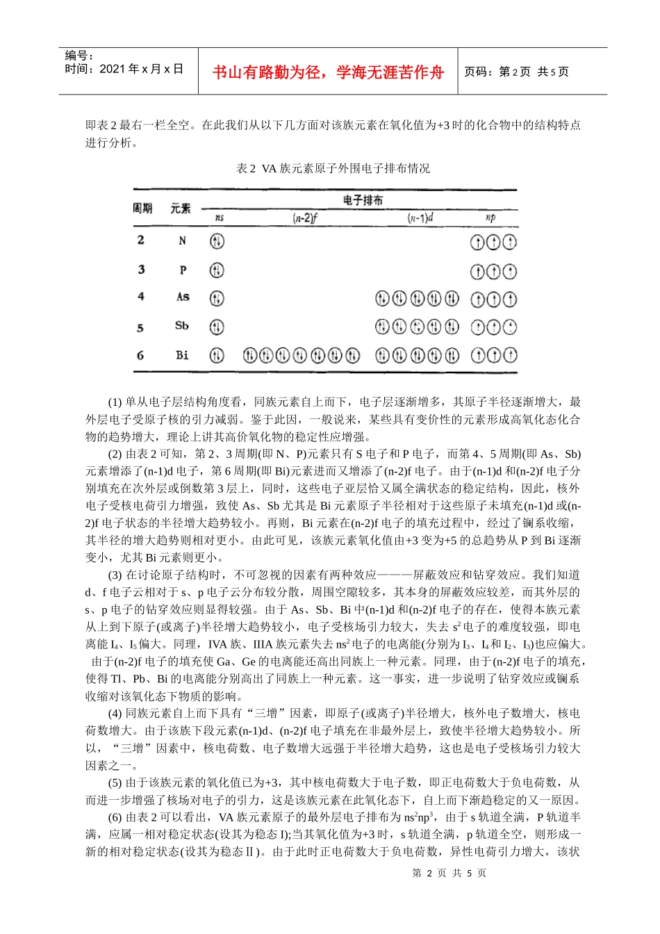 对惰性电子对效应产生的原因的理解_第2页