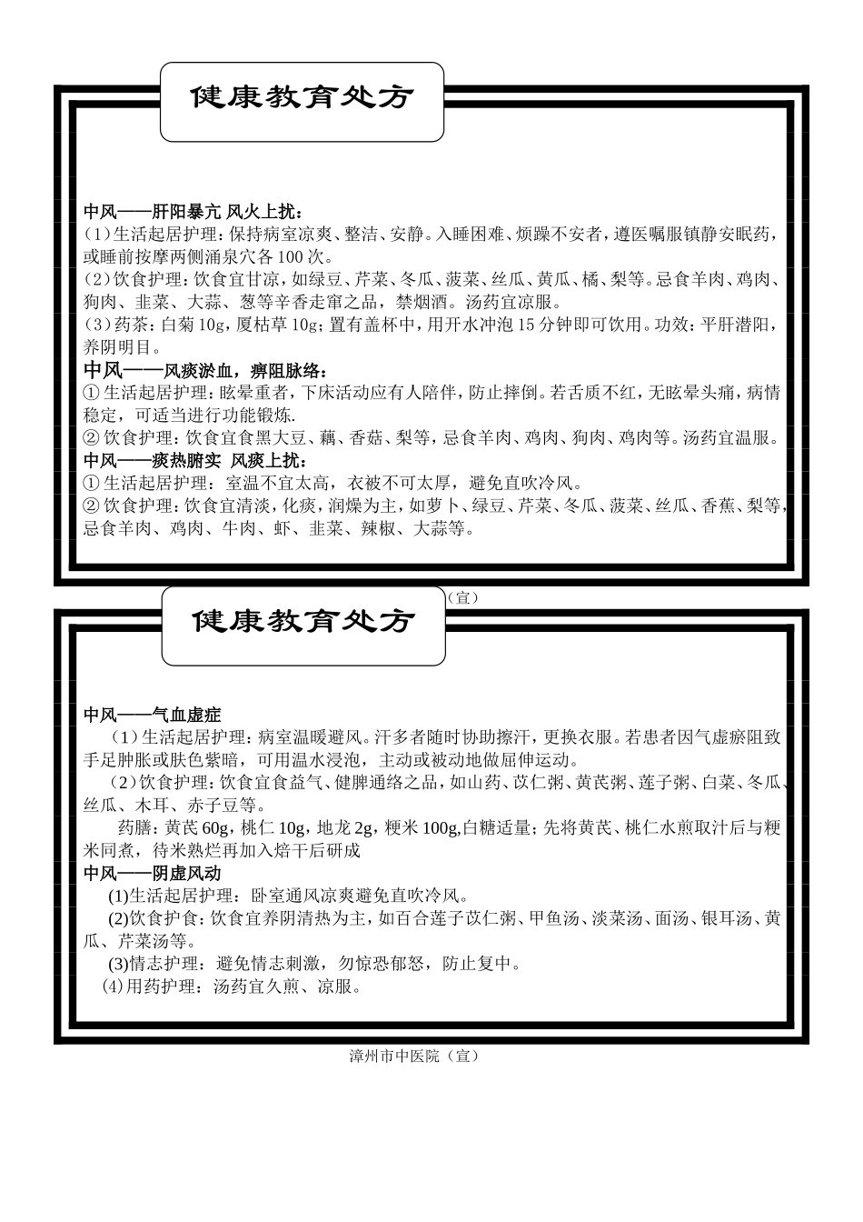 中风——肝阳暴亢-风火上扰_第1页