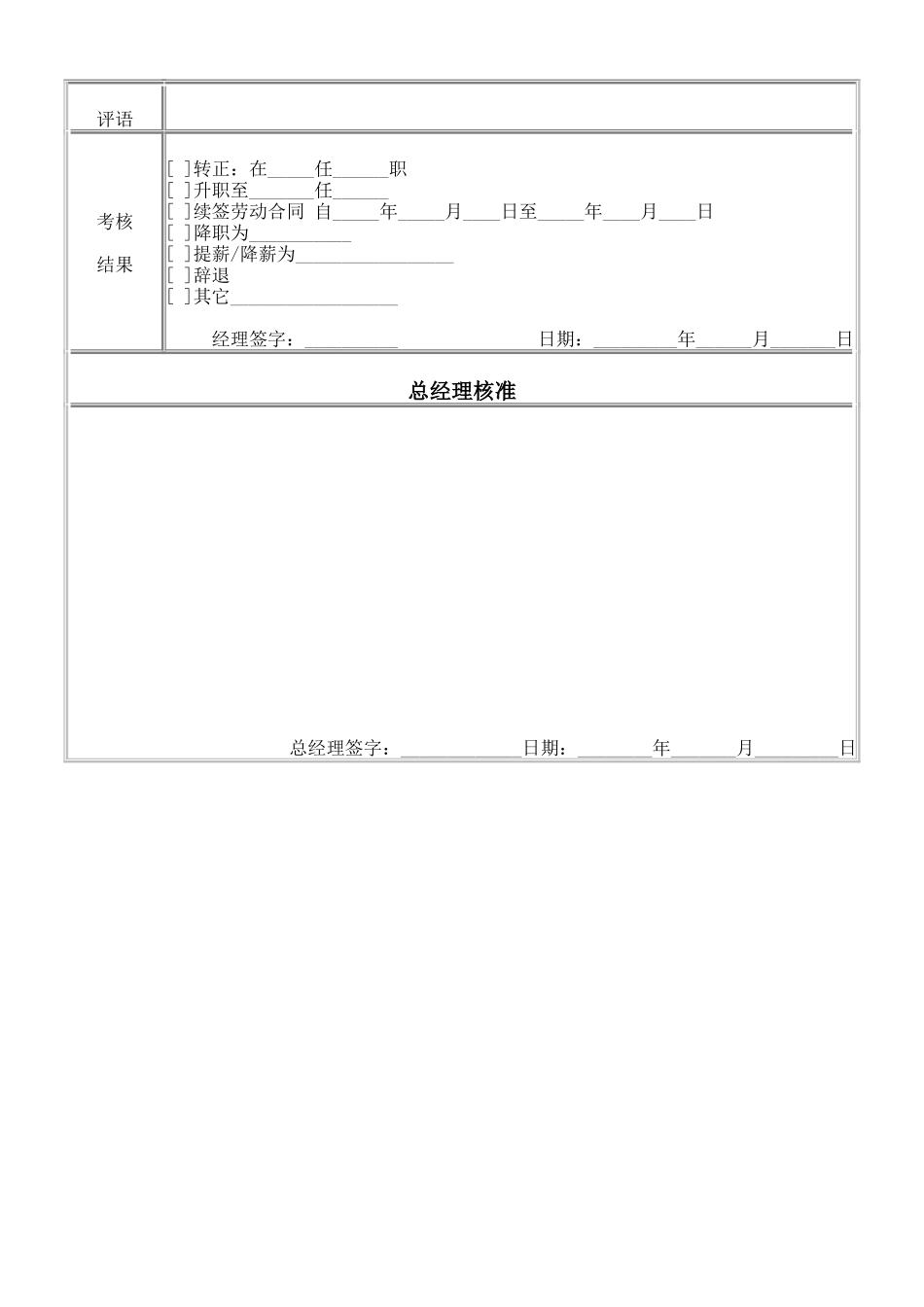普通员工考核表_第2页