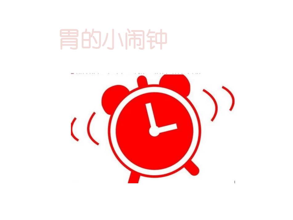 中班健康：肠胃小闹钟_第1页