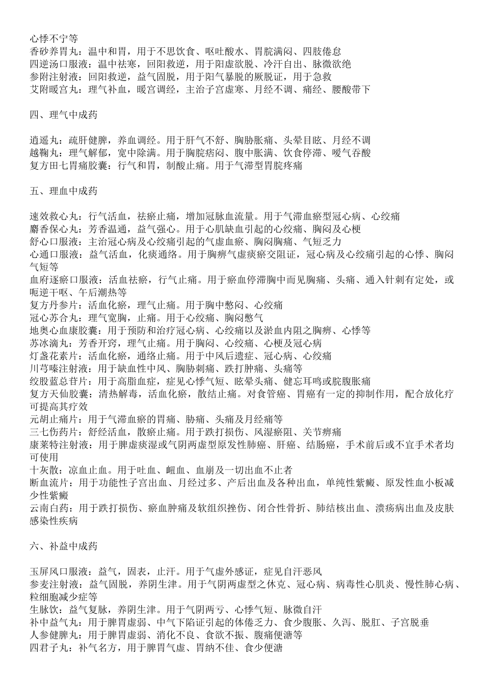 中成药分类大全_第2页