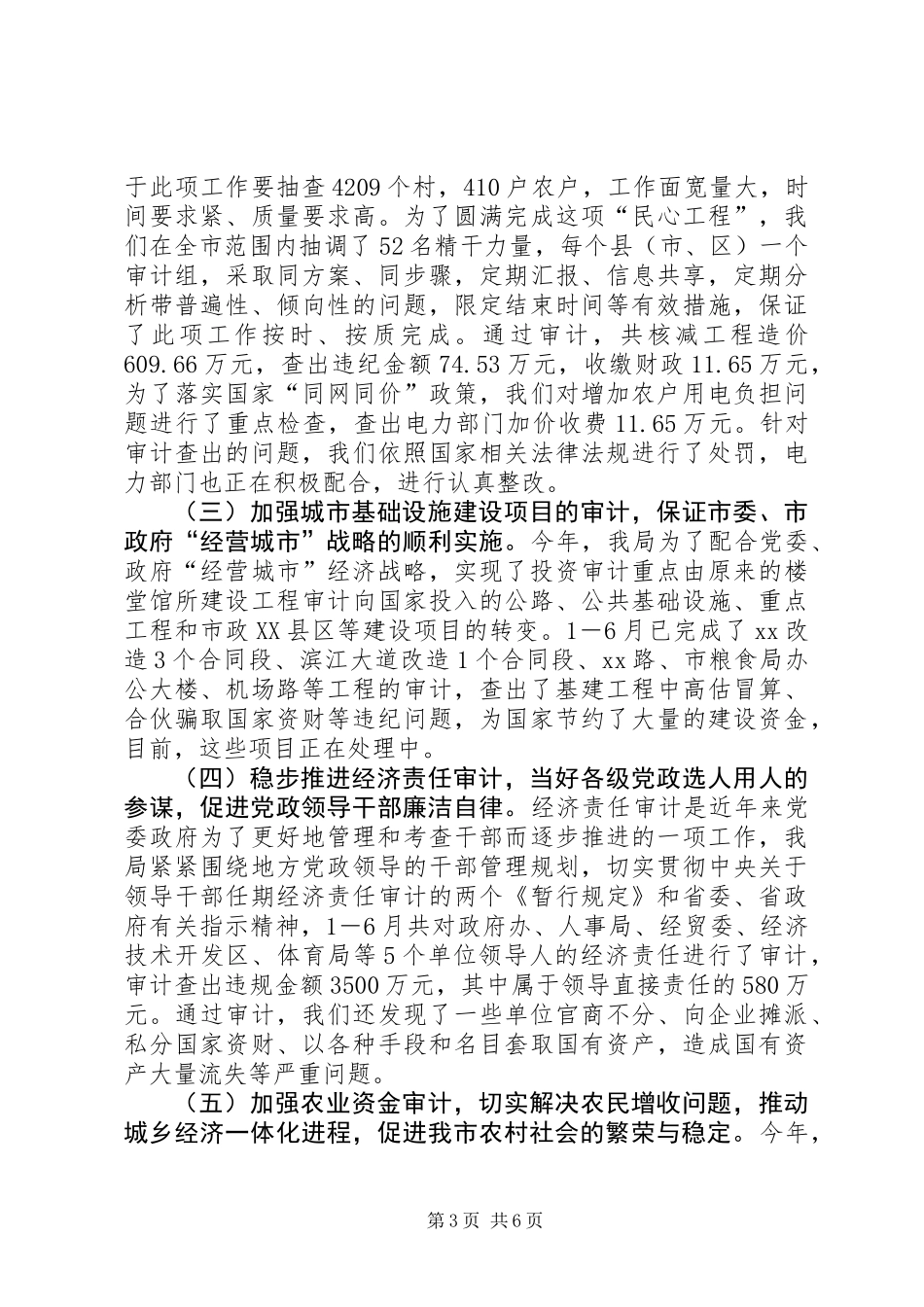 上半年审计工作总结_第3页