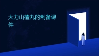 大力山楂丸的制备课件