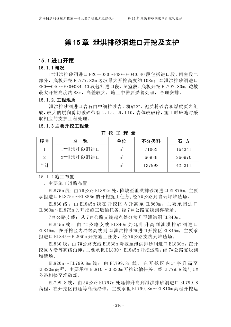 第15章泄洪洞进口开挖与支护(DOC29页)_第1页
