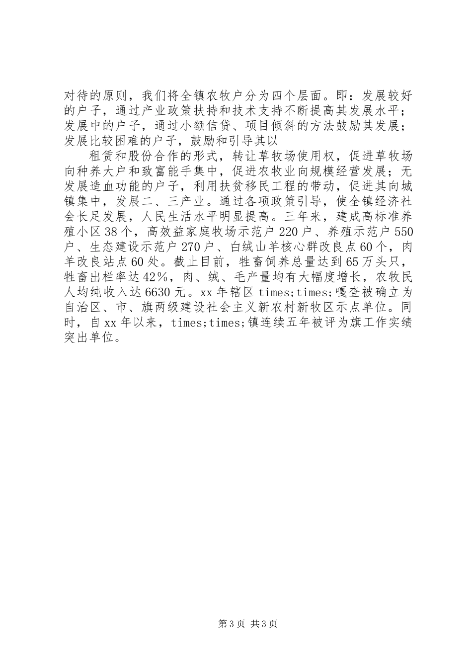 XX年乡镇长述职报告_第3页