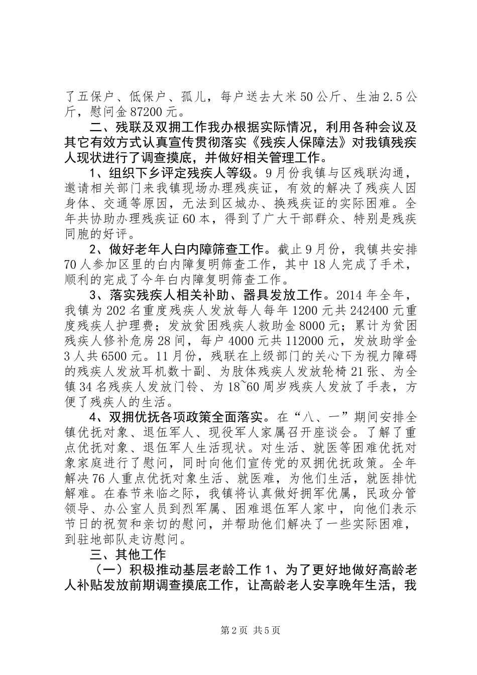 XX年乡镇社会事务办公室工作总结_第2页