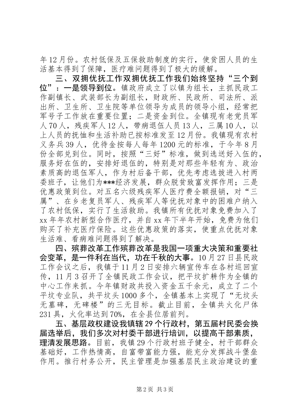 XX年乡镇民政工作总结_第2页