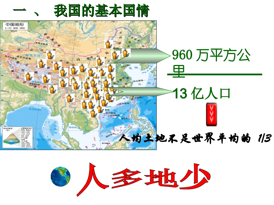 八年级地理上册第二节中国的土地资源课件湘教版修改_第2页