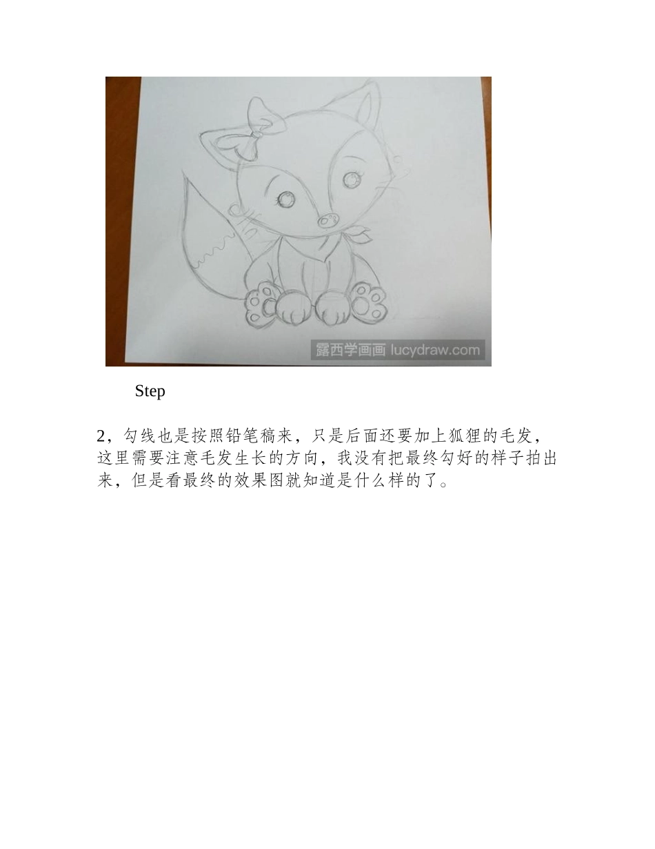 萌狐狸插画教程插画教程_第2页