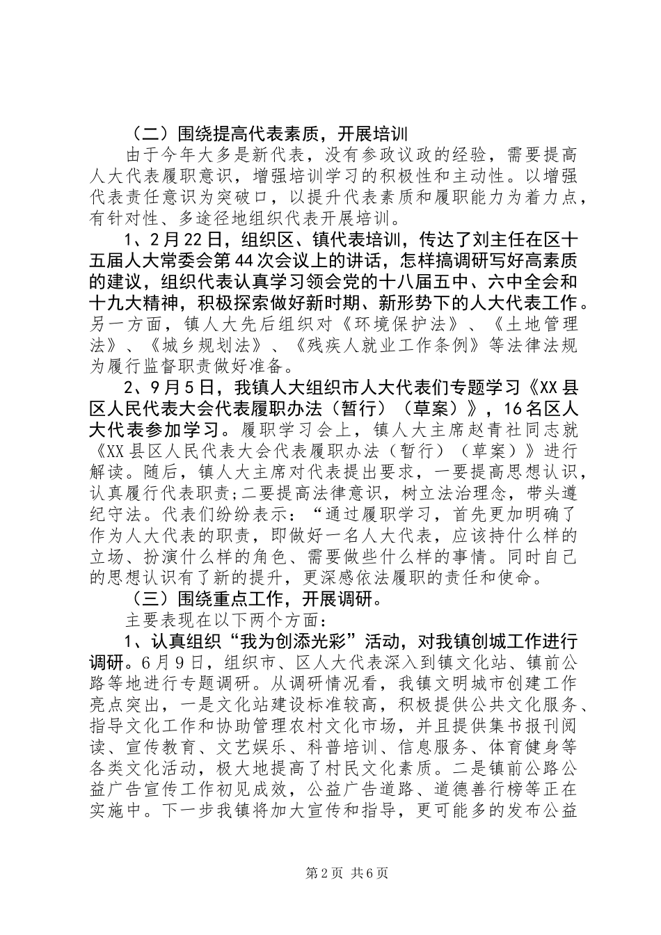 XX年乡镇人大工作总结及XX年工作谋划_第2页