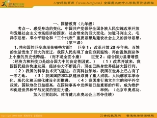 思想品德：第二单元_五星红旗我为你骄傲复习课件(鲁教版九年级)