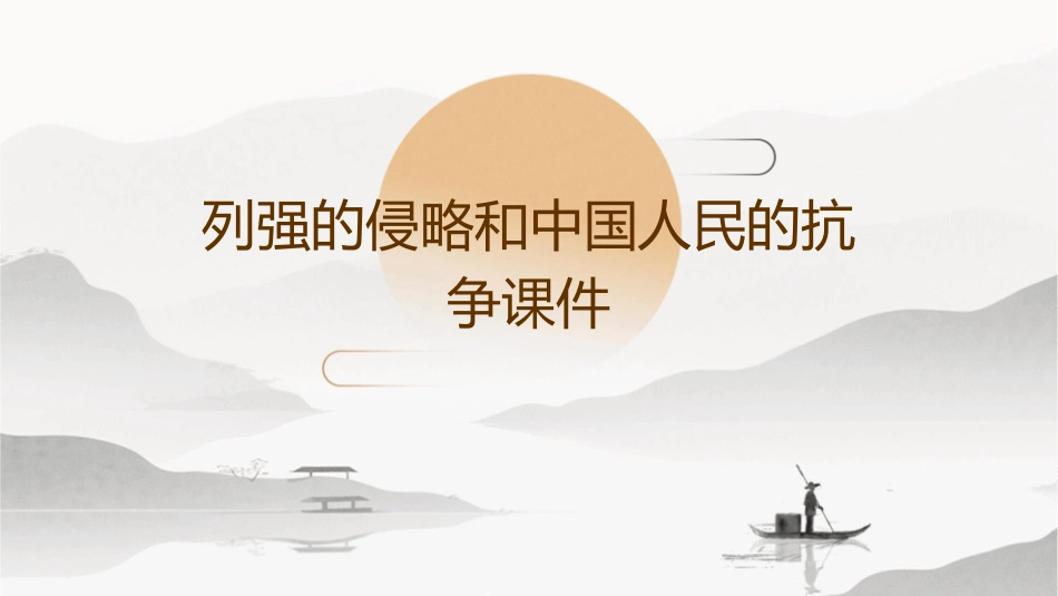 列强的侵略和中国人民的抗争课件_第1页