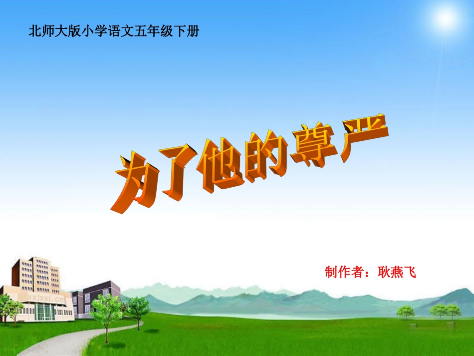 《为了他的尊严》第一课时_第1页