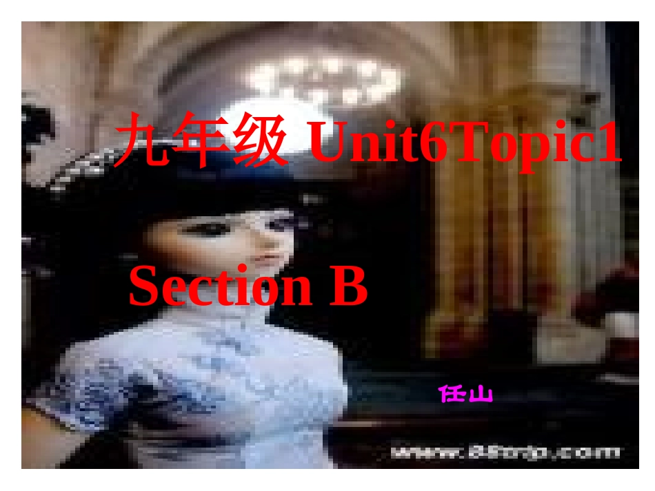 九年级下期英语Unit6Topi1SetionB课件_第1页