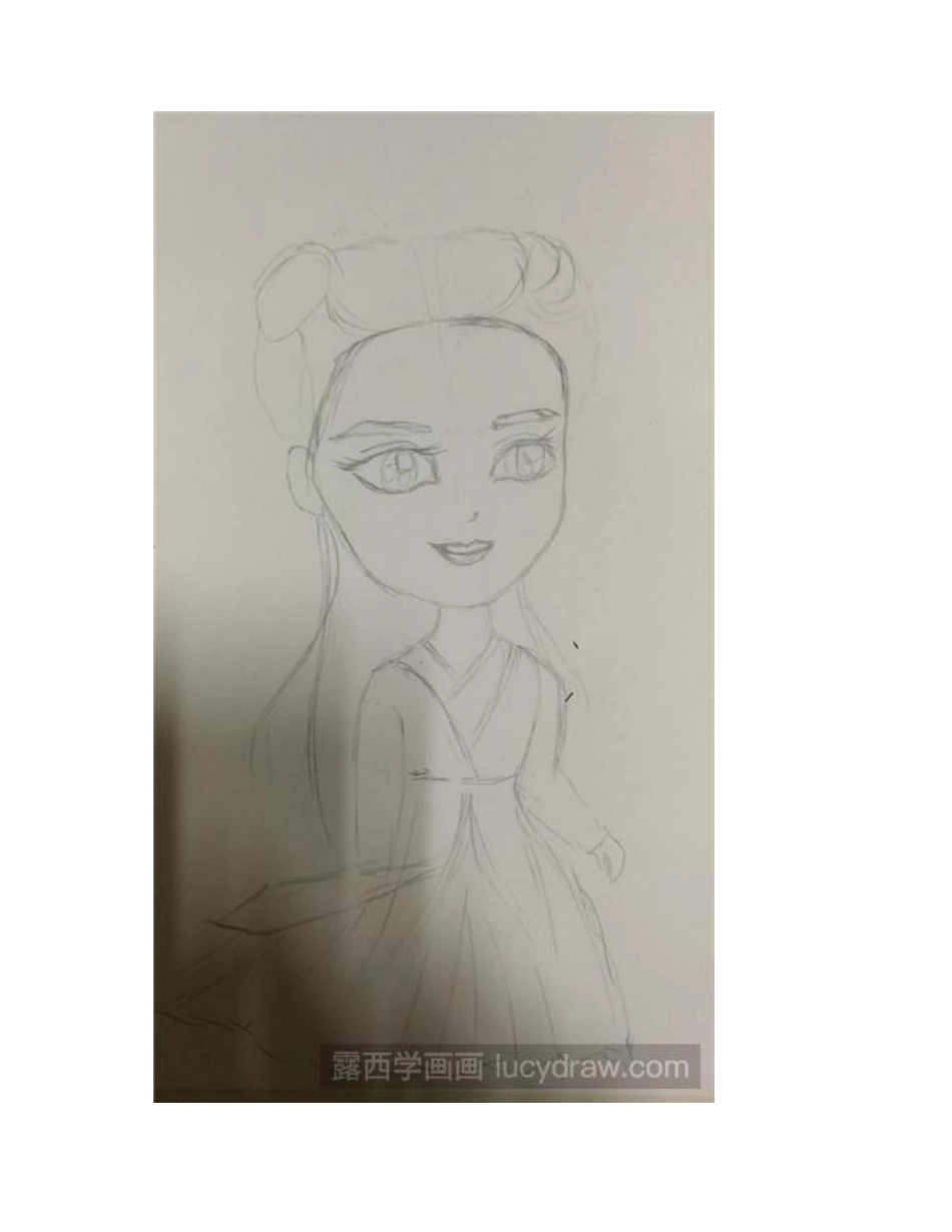漫画教程：教你画Q版花千骨漫画教程_第2页