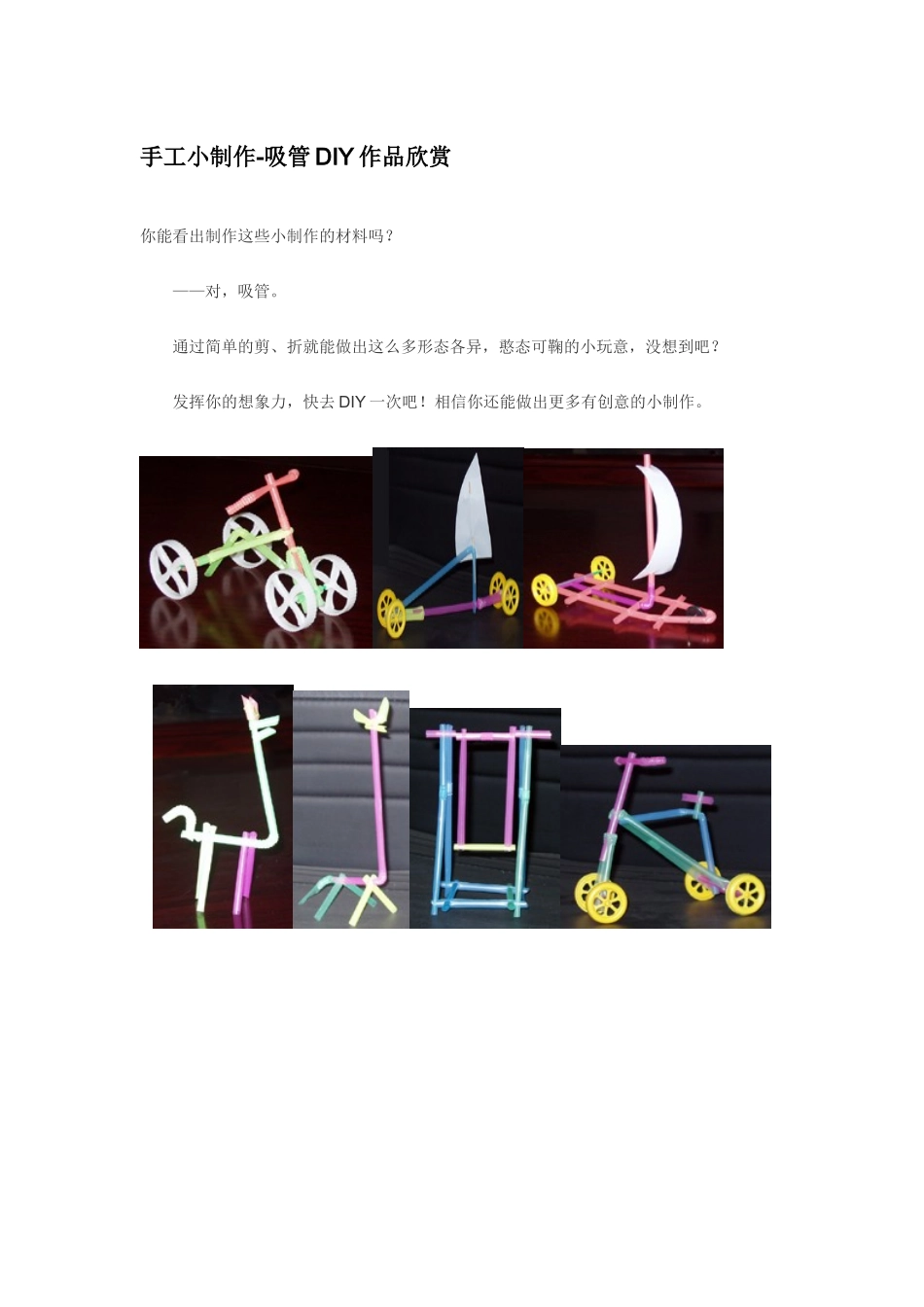 手工小制作DIY欣赏_第1页