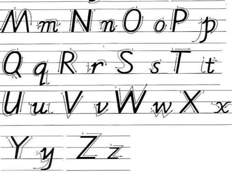 英语字母的书写格式_第2页