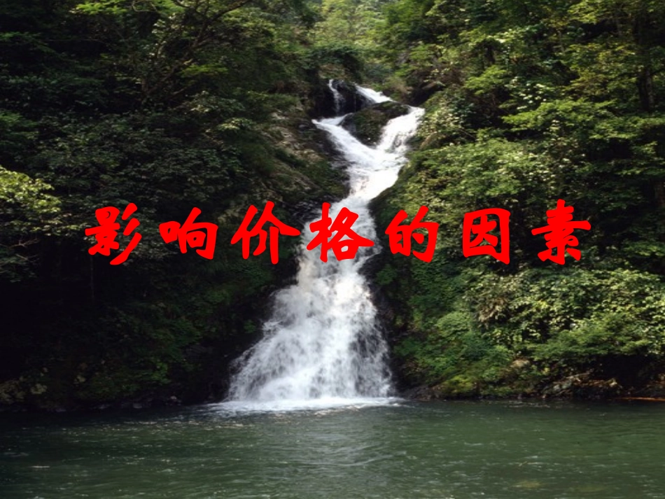 影响价格的因素1_第1页