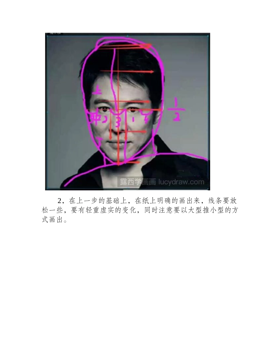 李连杰素描教程素描教程_第2页