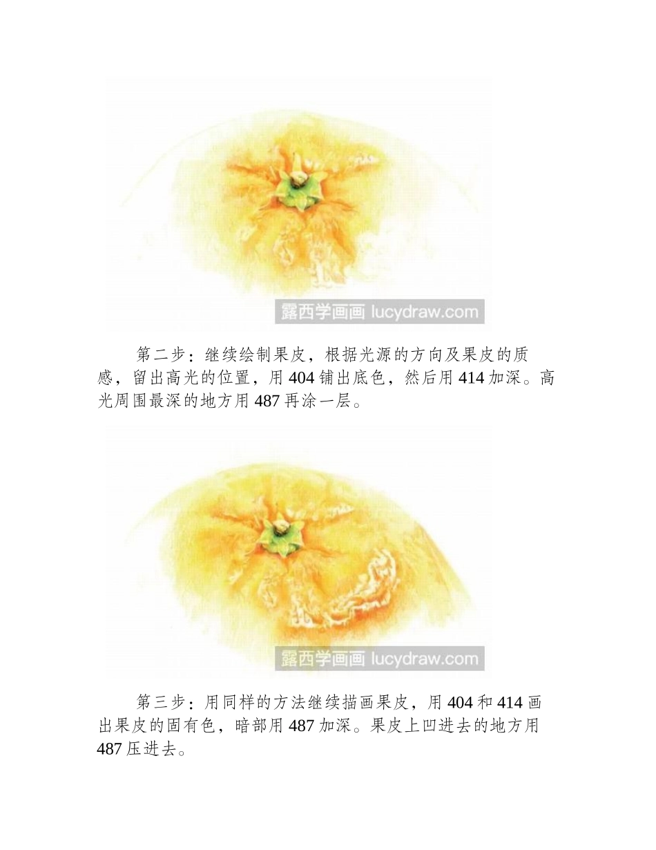 橘子彩铅画教程彩铅画教程_第2页