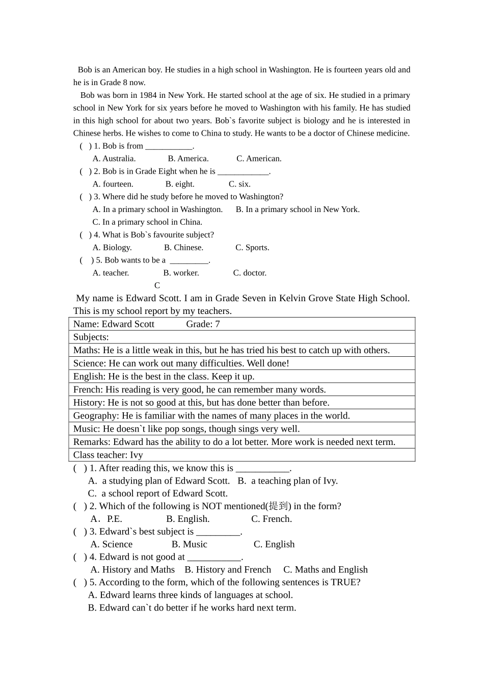 阅读理解 (2)_第3页