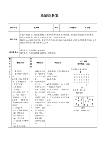 单脚跳教学设计作品集