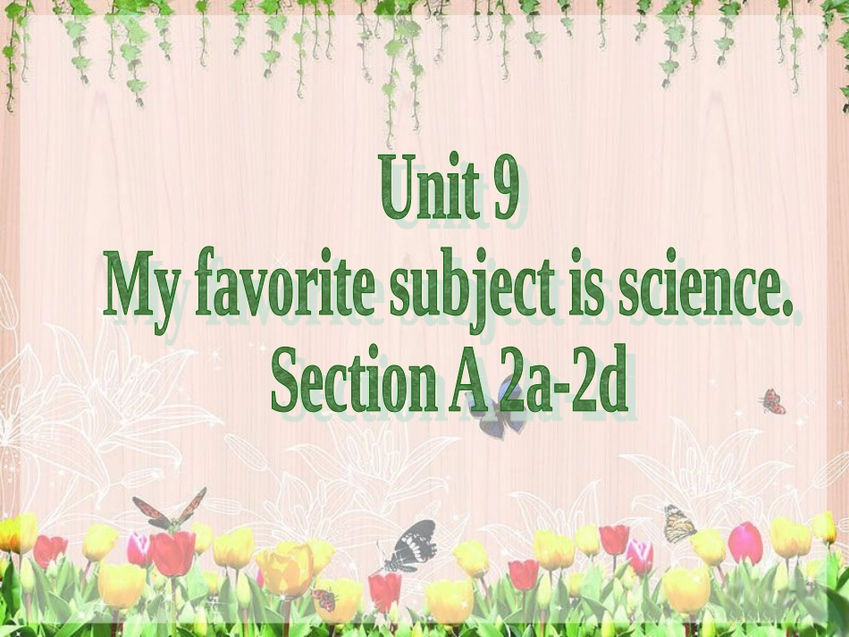 新目标七年级上册第九单元第二课时_第1页