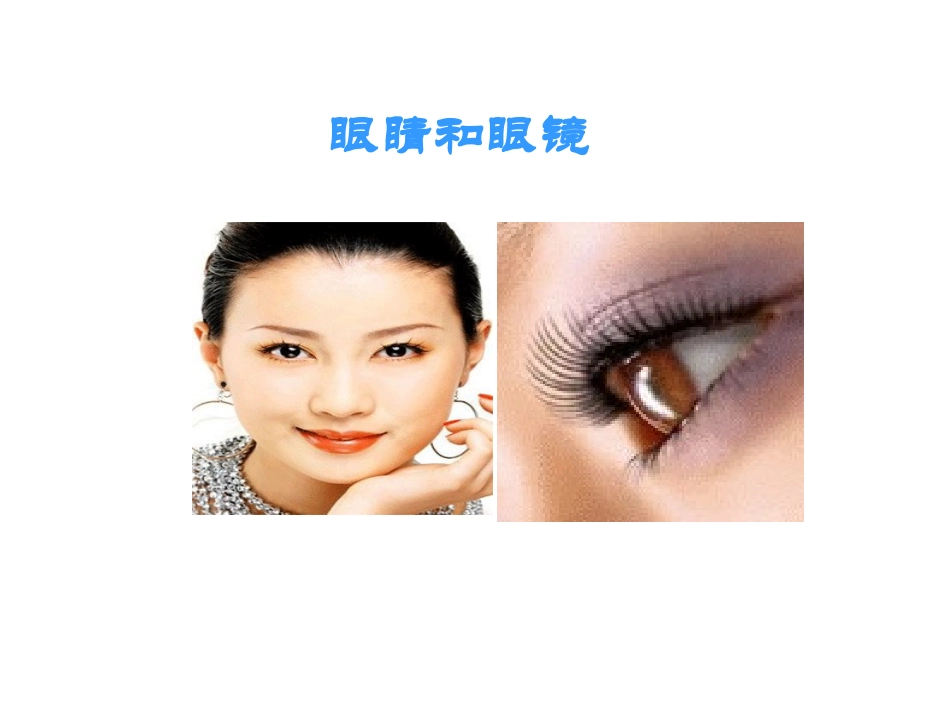 《眼睛与眼镜》课件4_第1页