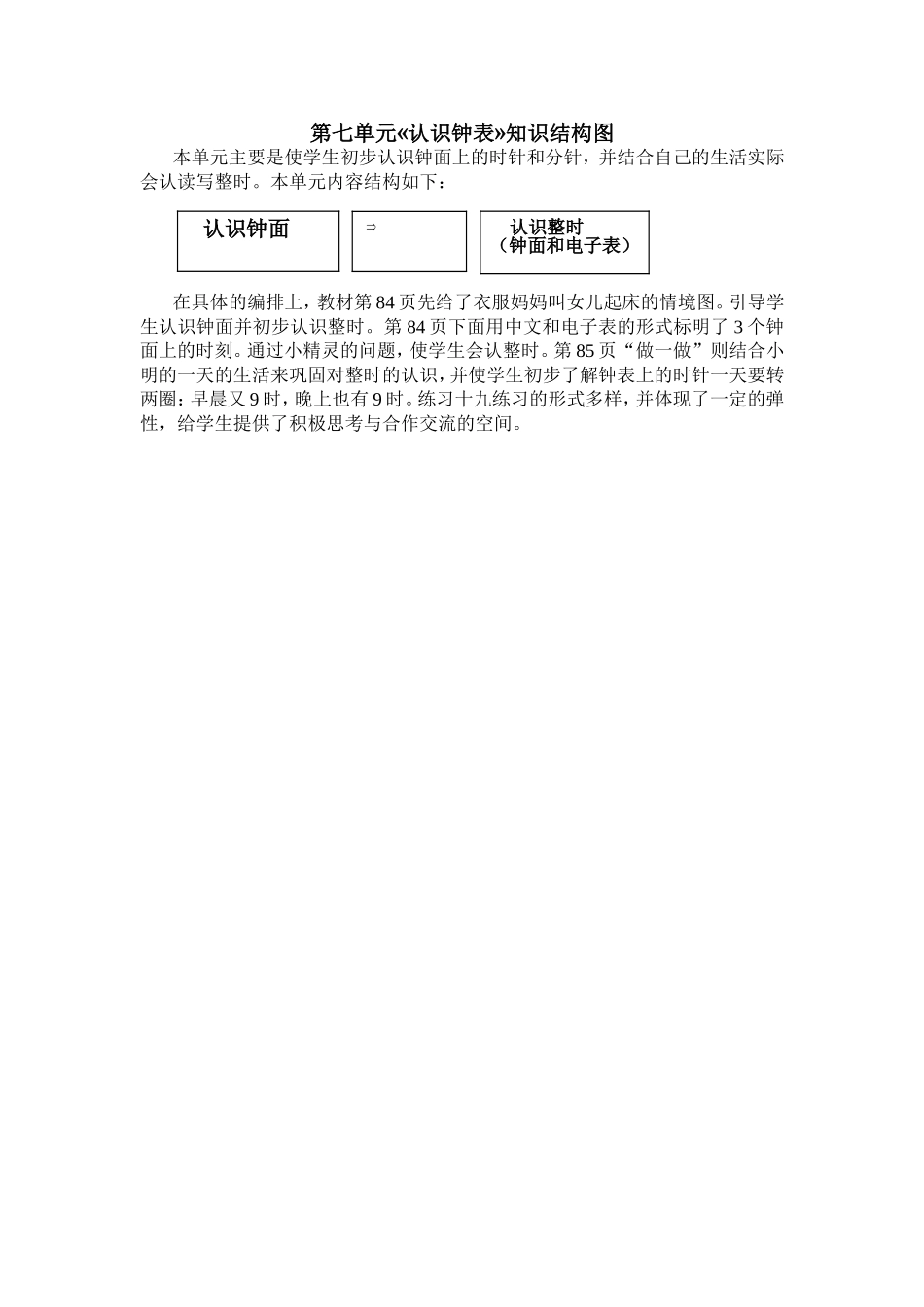 一数上第七单元知识结构图(2)_第1页