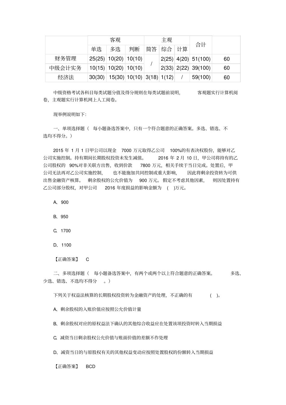 2019年湖南中级会计职称考试时间及科目_第2页