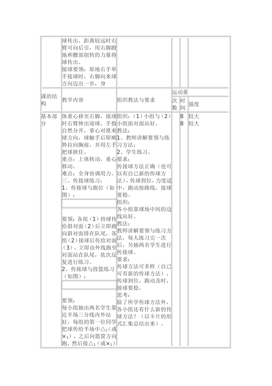 原地单手肩上传接球。_第3页