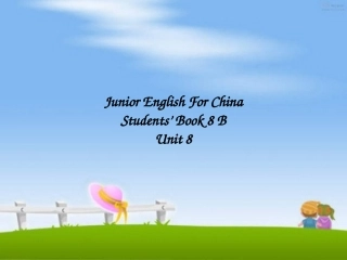 英语说课UNIT8八（下）