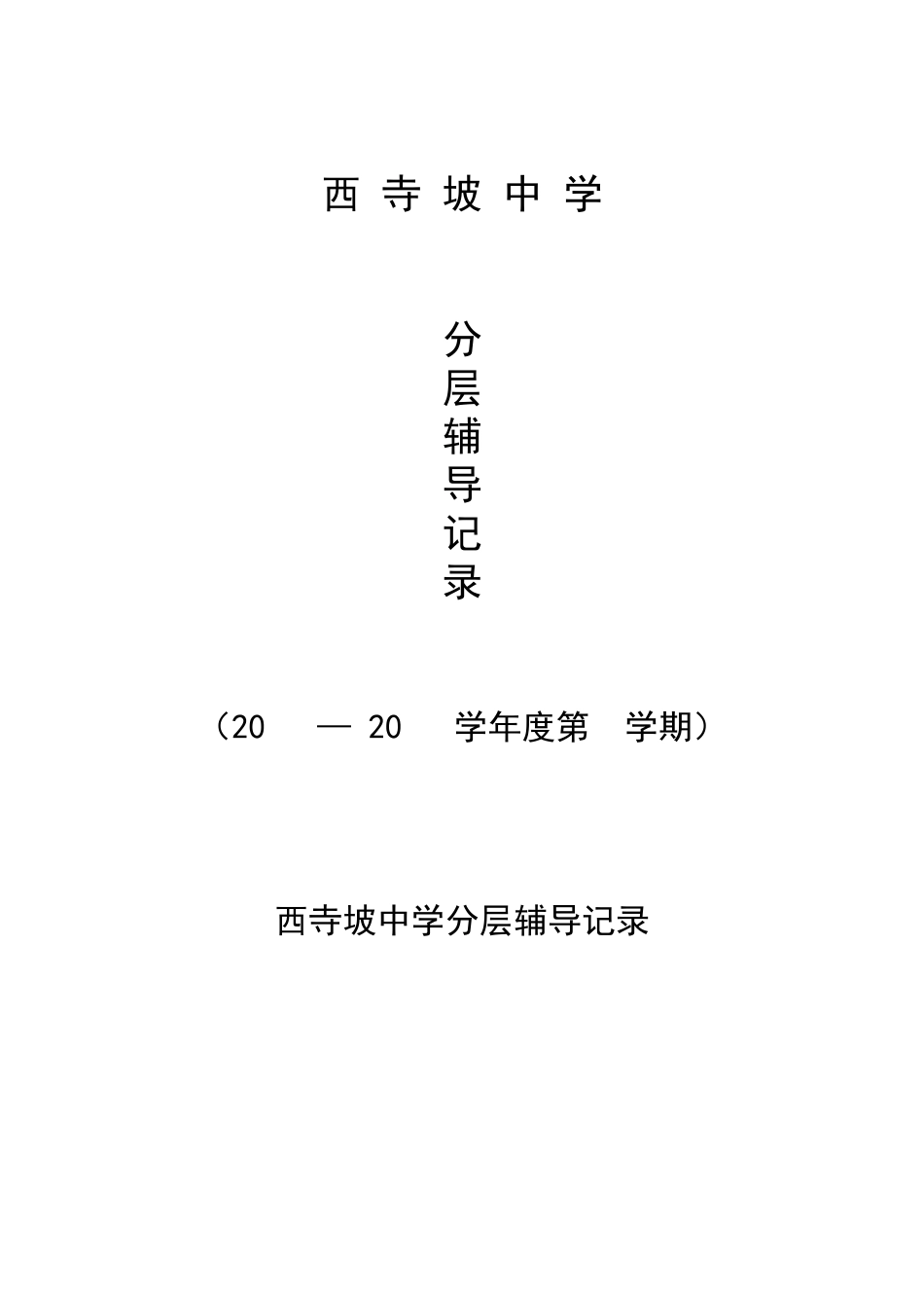 分层辅导记录_第1页