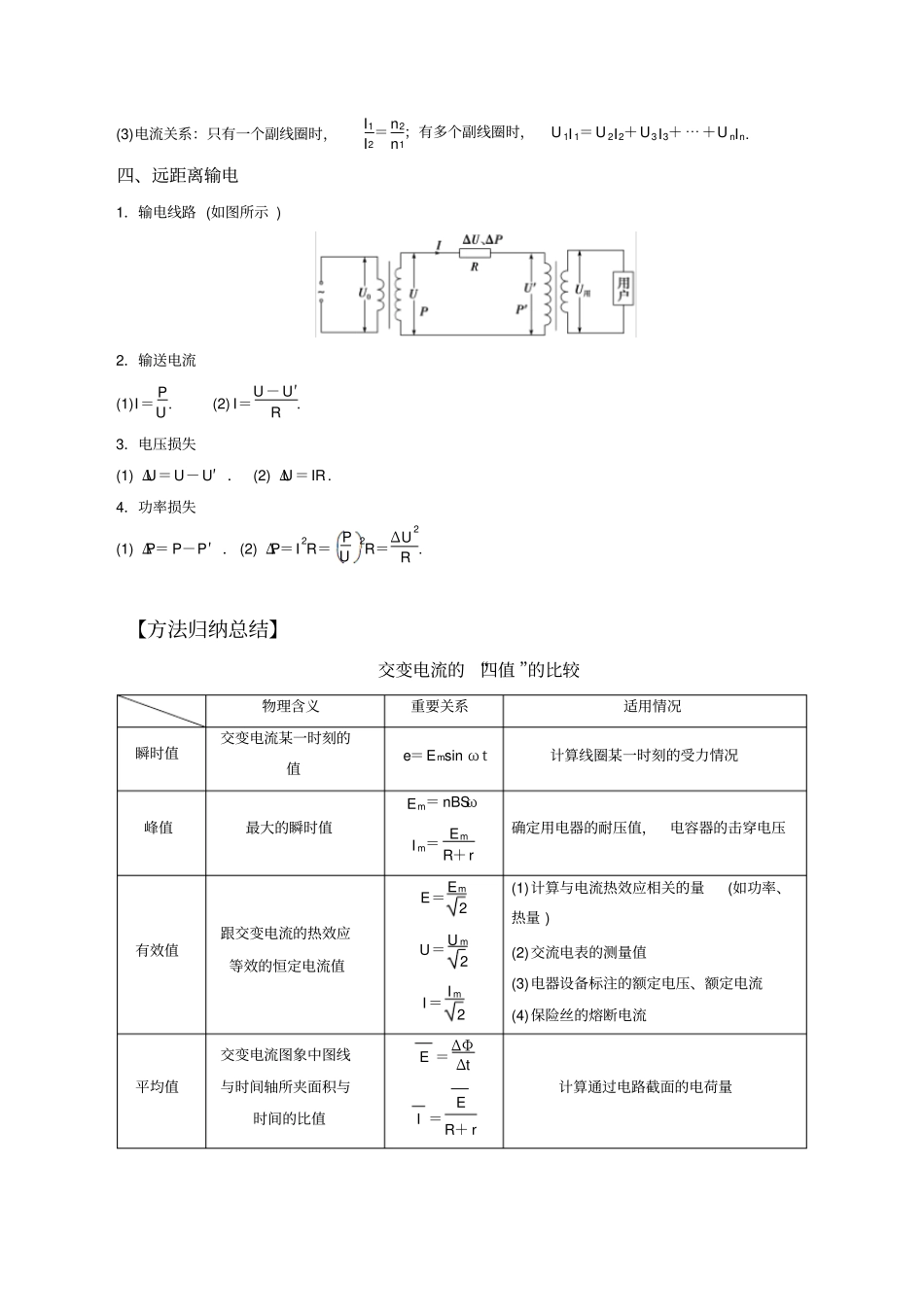 2019年高考一轮复习交流电源真题、模拟题、知识点总结分项汇编_第2页