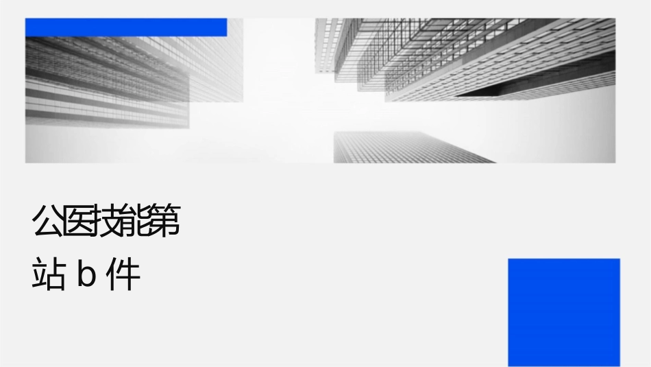 公卫执业医师实践技能第站B课件_第1页