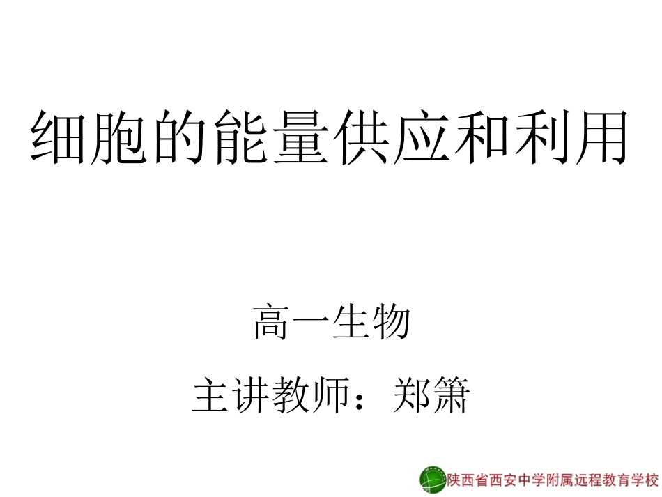 降低化学反应活化能的酶1-郑箫13-11-13_第1页