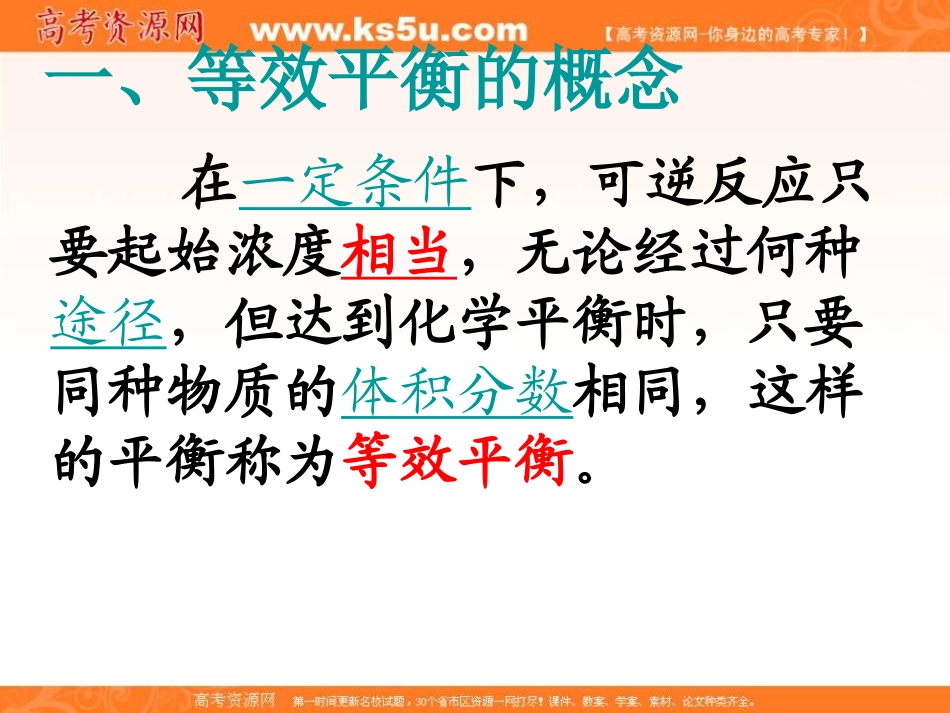 2012高二化学课件：选修4第2章第3节化学平衡（第3课时）（人教版选修4）_第3页