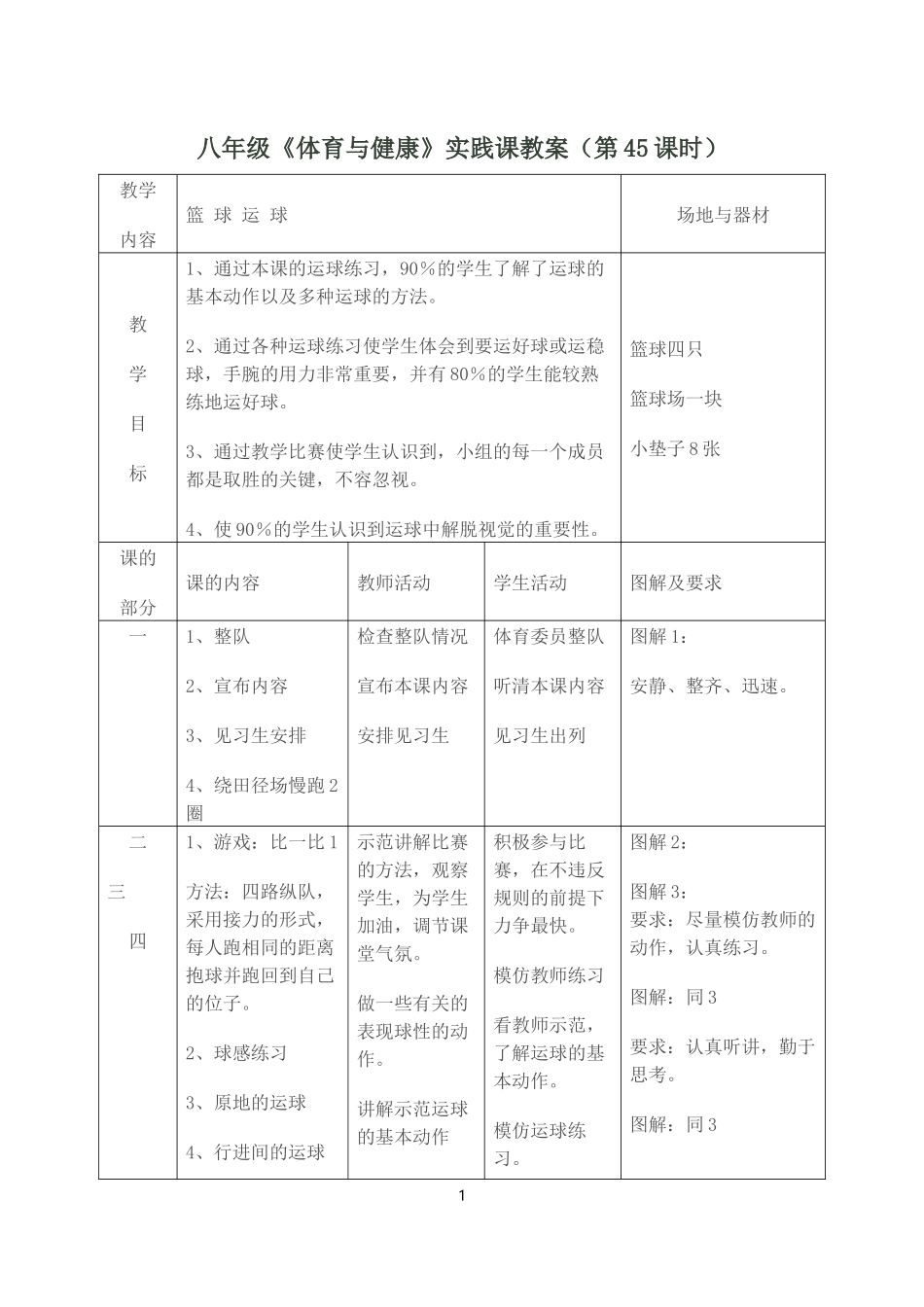 八年级体育篮球运球_第1页