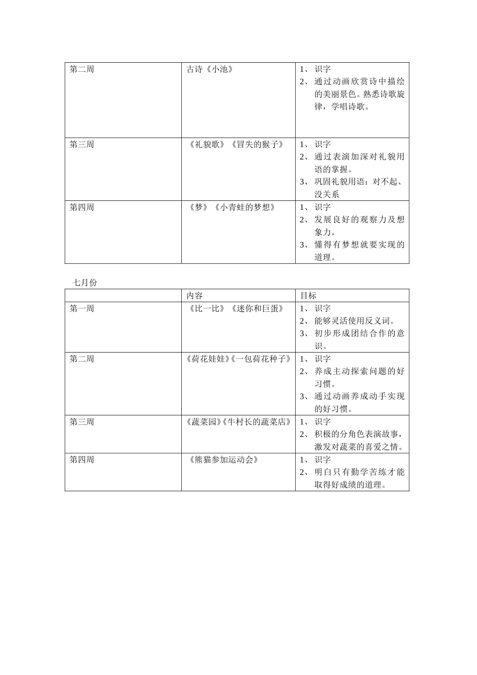 中班分级阅读计划_第3页